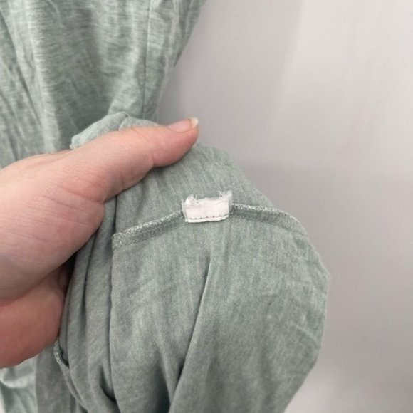 Athleta Santorini Support Green Women Large V Neck Mini Tank Athleisure Dress - Picture 7 of 7